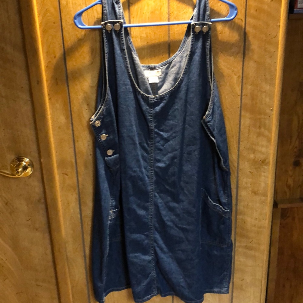 Jean Overalls Dress